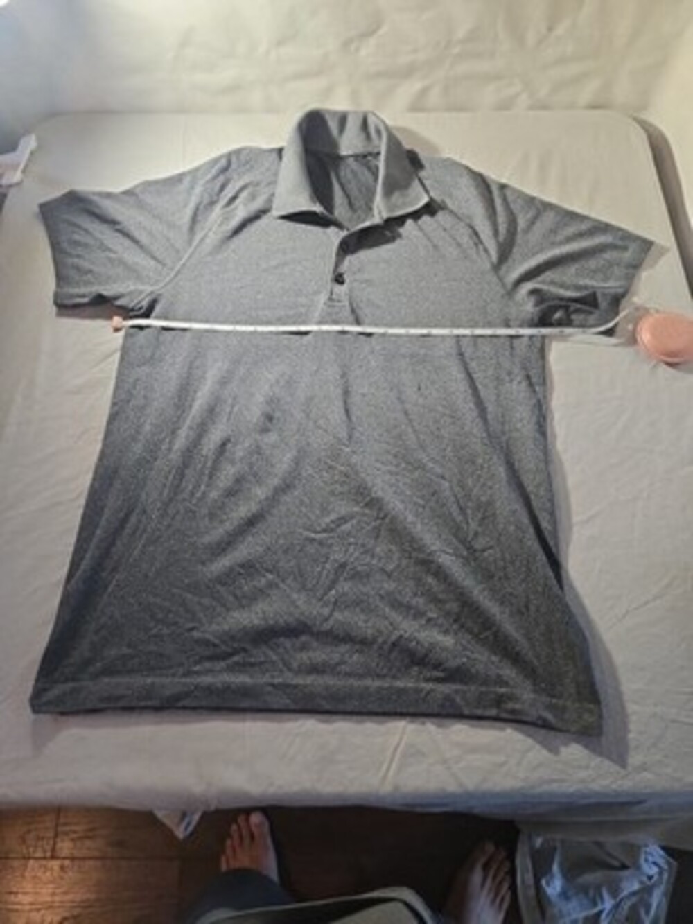 Lululemons Mens Polo Shirt Size Medium Grey